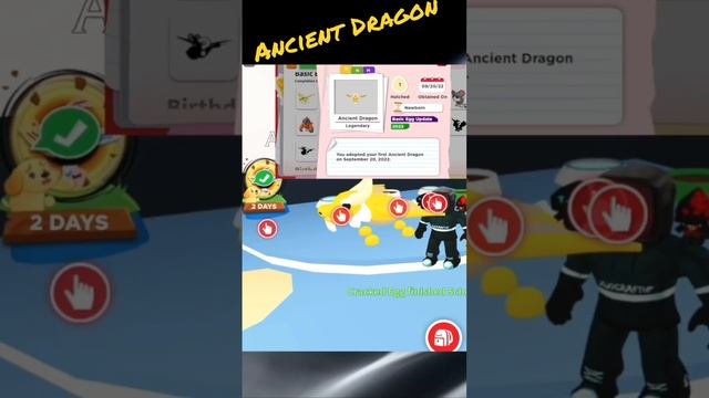 Roblox - Adopt me - Open Cracked Egg - Ancient Dragon - Lengendary Pet