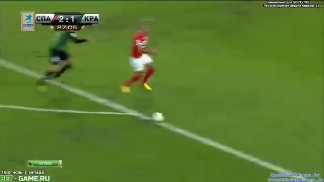 Спартак - Краснодар 3-2 Все голы смотреть онлайн