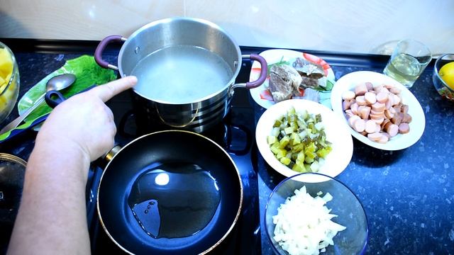 Очень вкусная сборная СОЛЯНКА - пошаговый рецепт