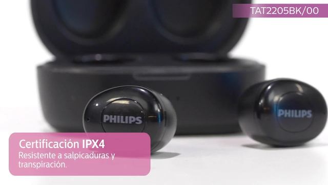 Auriculares True Wireless Philips TAT2205BK смотреть онлайн