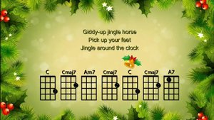 Jingle Bell Rock - Ukulele Play Along 🔔 With chords & lyrics! 🤩