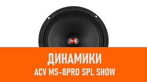 Распаковка динамиков ACV MS-8PRO SPL Show