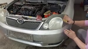 Toyota Corolla 120 востанавил прозрачность фар (Филдер )