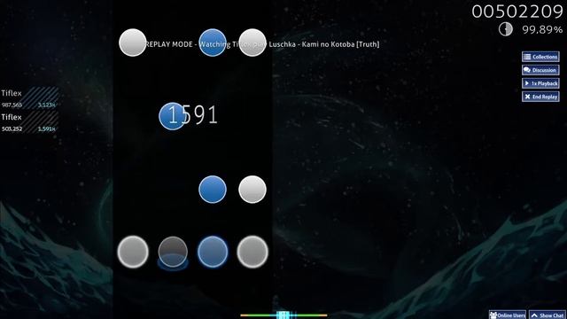 Osu!mania | Luschka-Kami no Kotoba [Truth] 1 miss 99.77% смотреть онлайн