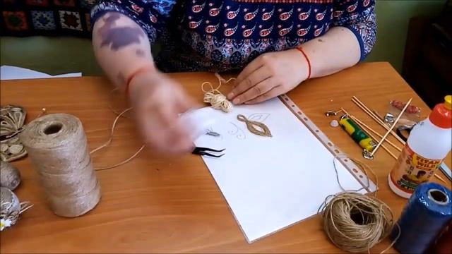 Брошь в технике "Джутовая филигрань" смотреть онлайн