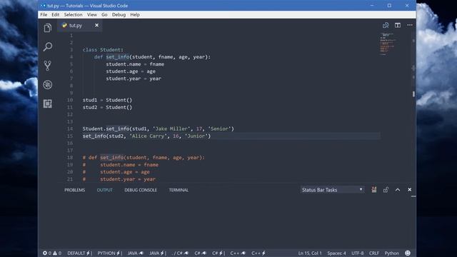 39 - Classes ( intro; self; __init__ ) | Python Tutorials