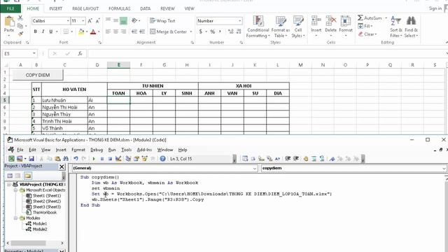 Excel VBA - Get data from another workbook (Lấy dữ liệu từ file khác) смотреть онлайн