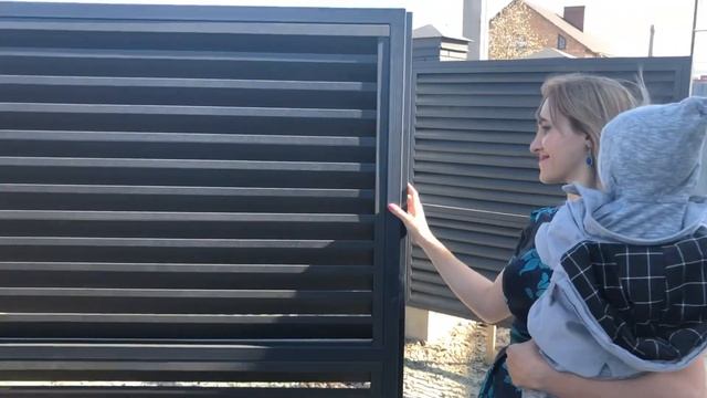 Паркан жалюзі. Ворота у Дрогобичі! Будівництво парканів «під ключ»
