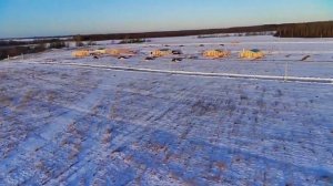 Съемка поселка с дрона. КП Экопарк Завидово. Январь 2023