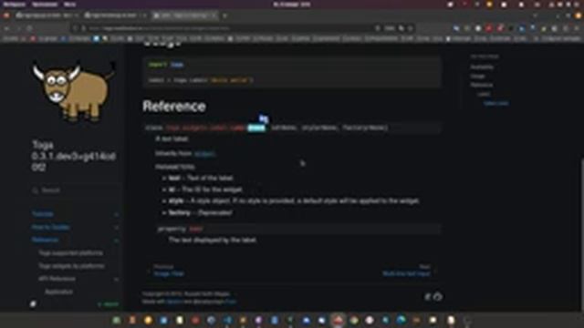 Как применять документацию и исходный код на практике на примере, toga Python.