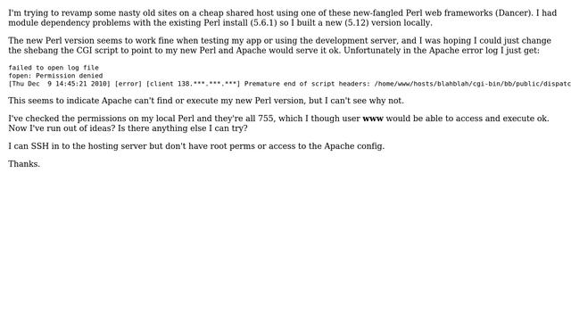 DevOps & SysAdmins: Shared hosting: using a custom Perl version for CGI смотреть онлайн