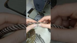 Незаметное соединение декоративного шнура #шитье #пошив
