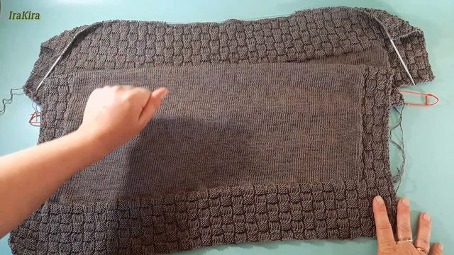 Топ свободного кроя. Пряжа АННА16. Спинка связана. Корректировка в вязании горловины. смотреть онлайн