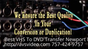 Convert Transfer VHS Video To DVD IN Newport News VA