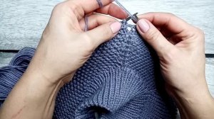 Детская манишка спицами