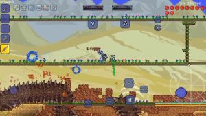 Terraria Mobile tModLoader (Calamity Mod) - Revengeance Desert Scourge (No audio)