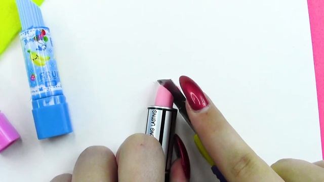 DIY Как сделать Милый Ластик Губная Помада дома /Ластик для губной помады Своими Руками Алина Зоси смотреть онлайн
