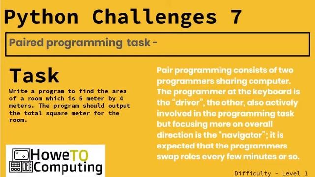 Python challenges  ‐ Level 1 Challenge 7