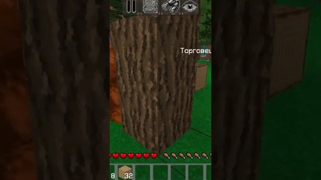 Minecraft. Приручил медведя. #Shorts