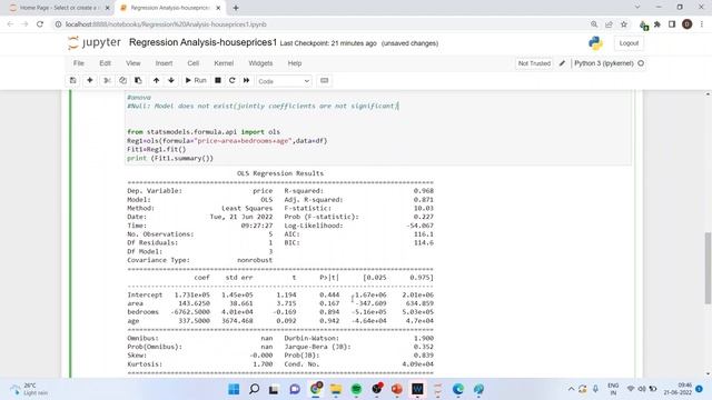 34. Regression Analysis in Python || Dr. Dhaval Maheta