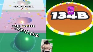 Ball Run Infinity vs Jelly Run 2048 - Max Level Gameplay (Part 1)