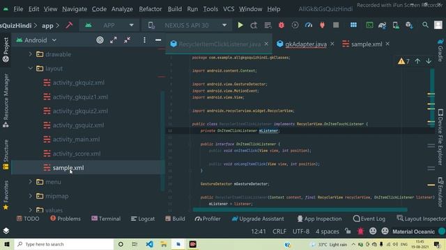 How to Delete Layout xml file permanently in android studio in hindi for beginners within 1 minute смотреть онлайн