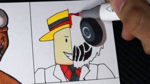 Drawing Roblox Rainbow Friends Origin vs Corrupted