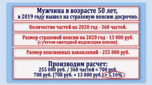 Пенсионные накопления. Единовременная выплата. Часть 4.1 Формула расчета порога в 5%