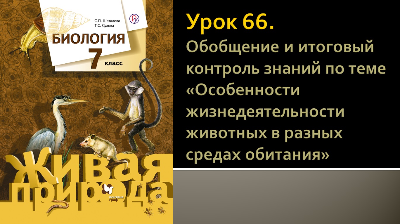 Урок 66. Обобщение и итоговый контроль знаний