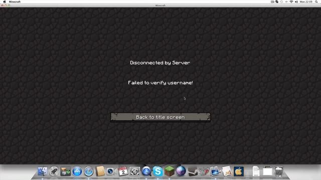 MINECRAFT FAILED TO VERIFY USERNAME