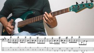 Casiopea - Domino Line Bass Solo With Tabs【Bass Cover】