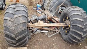 Плавающий вездеход своими руками. Собрали передний мост!