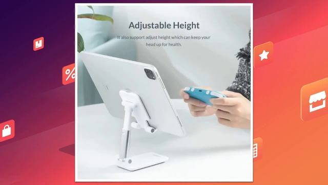 Orico подставка на ножке для планшетов (регулируется угол наклона и высота) | скидки на Али смотреть онлайн