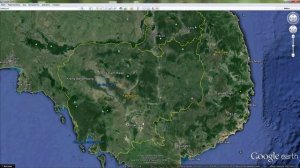 Камбоджа на карте мира