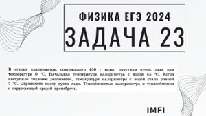 Задача 23 вариант 6 из сборника Демидовой 30 вариантов ЕГЭ по физике 2024
