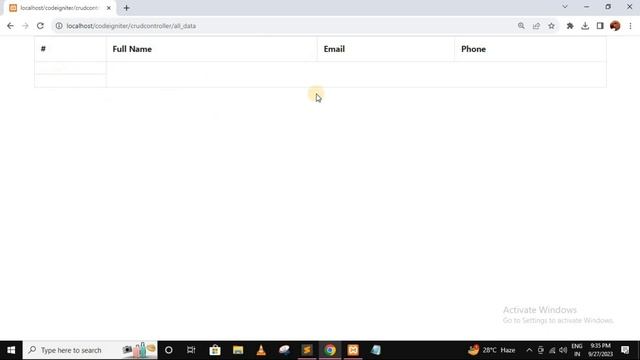 Codeigniter Tutorial in Hindi - 22 | crud application (READ) in codeigniter - 3 #codeigniter