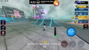 ?МЫ СДЕЛАЛИ САМЫЙ НЕВЕРОЯТНЫЙ ТРЮК В СКЕЙТ ПАРКЕ В РОБЛОКС! ROBLOX Skate & Music