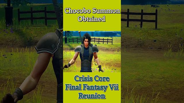 Chocobo Summoned Obtained | Crisis Core Final Fantasy Vii Reunion  #chocobo #yuffie #zack