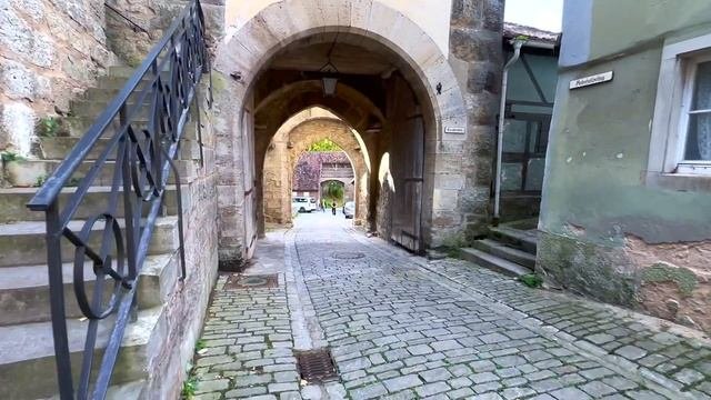?????? 1 Ротенбург Прогулка по городу и городским стенам Германия Rothenburg Ob Der Tauber Wall Wal