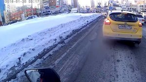 скутер зимой в мороз