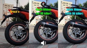 Honda VFR1200F Sound - Brocks & Black Widow | Startup, Loudness, Revving | 1237cc V4 Engine