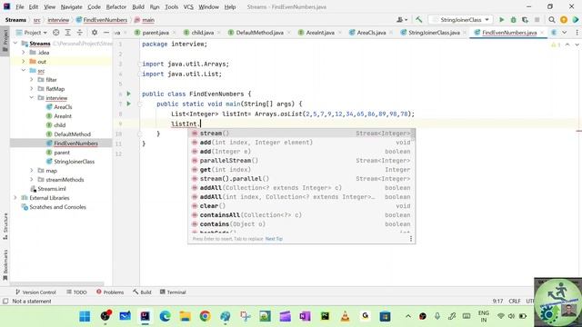 Java 8 Interview Questions| Find Even Number from List