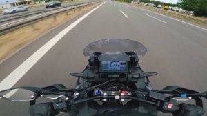 Africa Twin Top Speed, on german Autobahn. Хонда Африка Твин в действии!! Максималка.