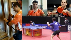 Делаем топспин как Тимо Болл. Тренировка дома