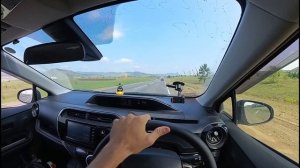 Перегон авто, в ластах, розыгрыш, Владивосток-Оренбургская область,Toyota Aqua, 8000км.