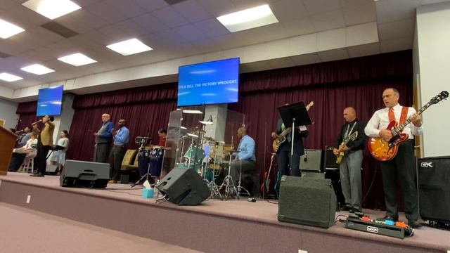 "One Drop of Blood" 5/21/23 - Athens Victory Chapel worship, Gibson Epiphone Dot смотреть онлайн