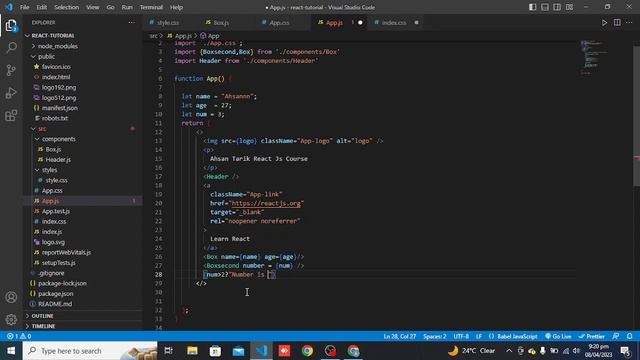 React Js Full Course | React Developer Tools and If statement