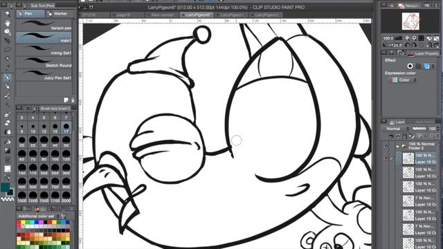 SPEED DRAWING Sticker for Telegram: Larry the Insane Pigeon смотреть онлайн