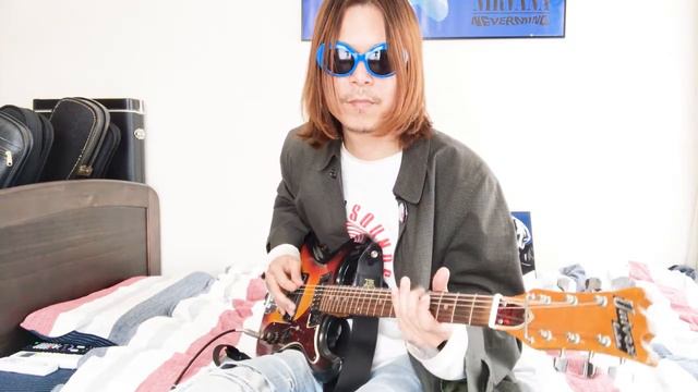 カートコバーンギターUnivoxハイフライヤー ギターサウンドUnivox Custom Hi Flier Phase1 Sound  Kurt Cobain Guitar
