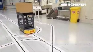 Робот-тележка AGV Weasel – автоматизированная тележка для склада